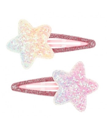 Clips Nele estrella rosa