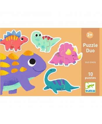 Educativos Puzzle dúo Dinos