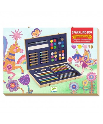 Caja de colores brillantes